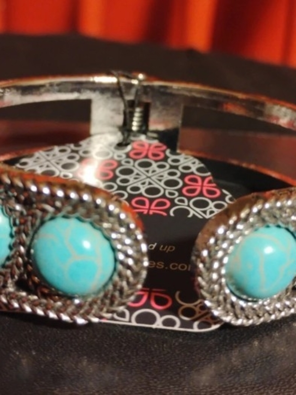 paparazzi Silver-Tone Bracelet with Turquoise Stones
